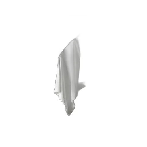 Hard-Twisted Jersey Asymmetric Round Neck T