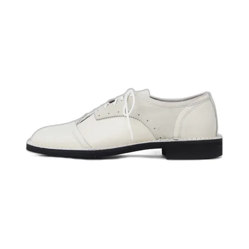 Raw-Edge Leather Derby Shoes