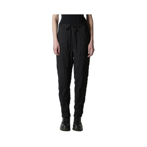 Wrinkle-Effect Tapered Pants