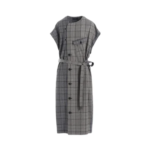 Grid Plaid Surgical Dress