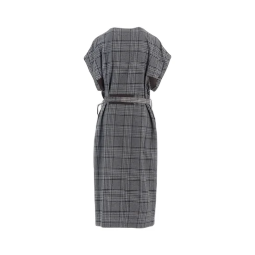 Grid Plaid Surgical Dress