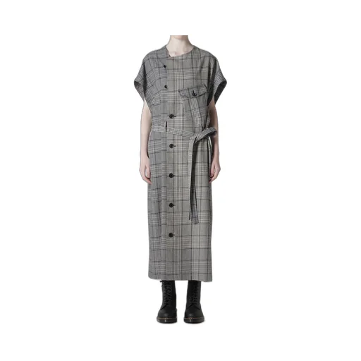 Grid Plaid Surgical Dress