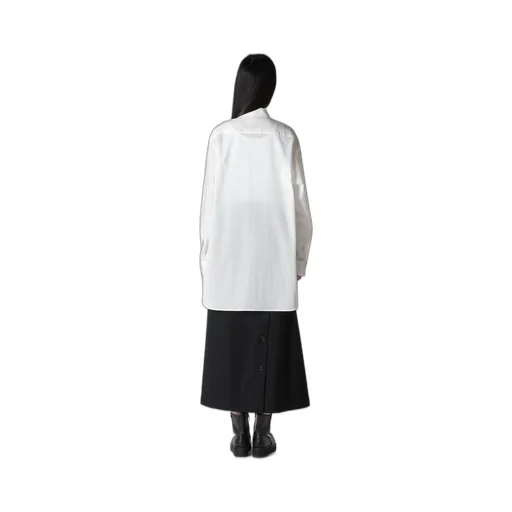Cotton Lawn Untrimmed Frill Blouse