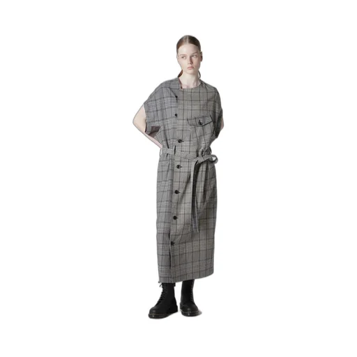 Grid Plaid Surgical Dress