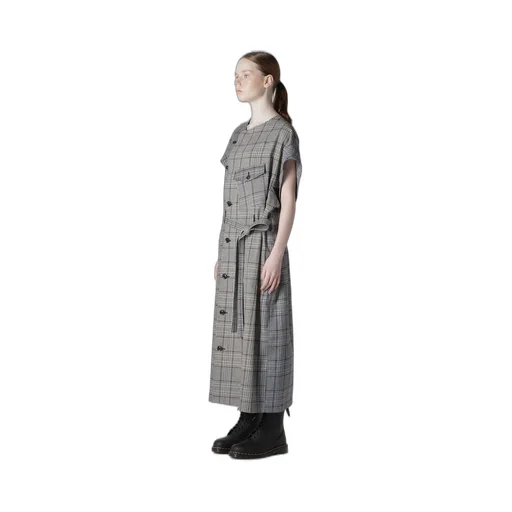 Grid Plaid Surgical Dress