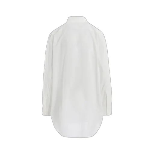 Cotton Lawn Untrimmed Frill Blouse