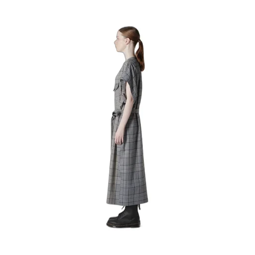 Grid Plaid Surgical Dress