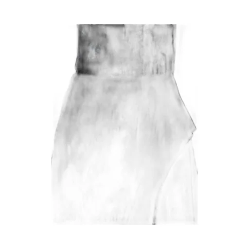 Crepe De Chine/6Oz Denim Left Flare Skirt