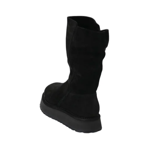 Nubuck Leather Slip-On Boots