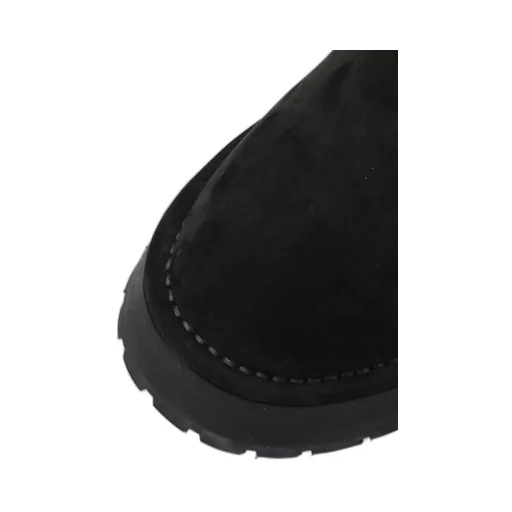 Nubuck Leather Slip-On Boots