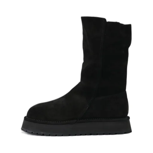 Nubuck Leather Slip-On Boots