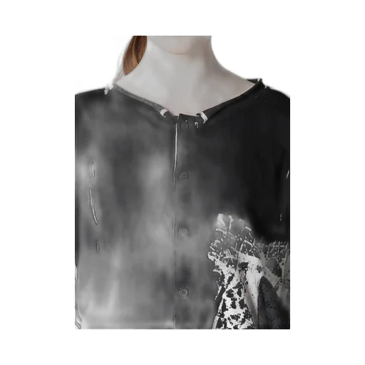 Cotton Lace/Print Side Pocket Cropped Cardigan
