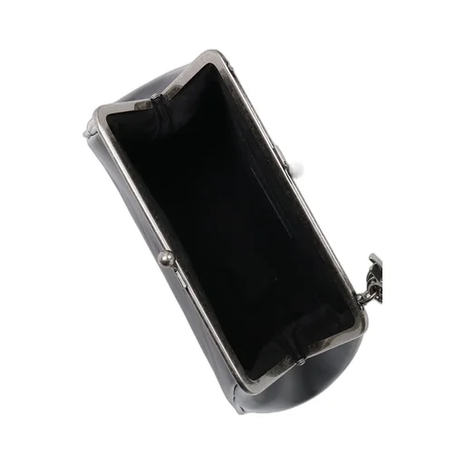 Semi-Matte Leather Shoulder Bag W/ Metal Clasp