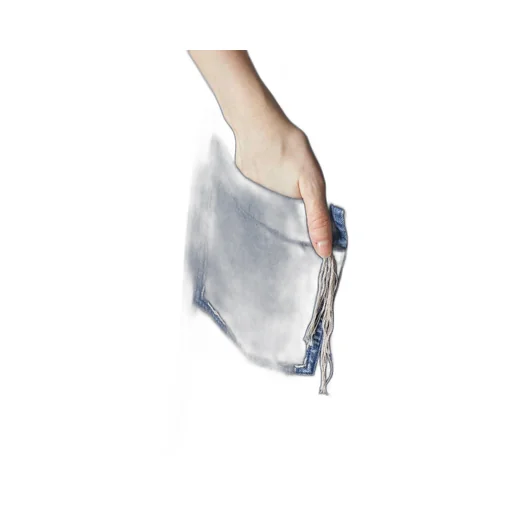 Spotted Denim Flare Skirt With Gusset