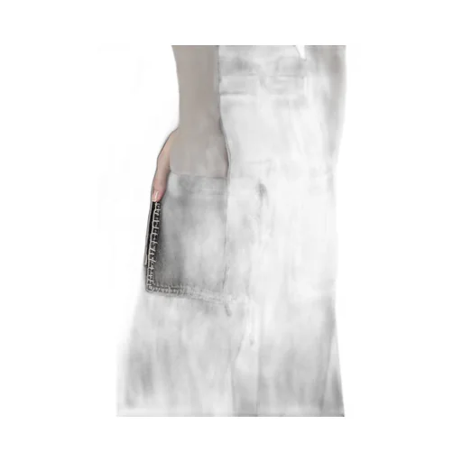 Spotted Denim Wide Leg Gusset Pants