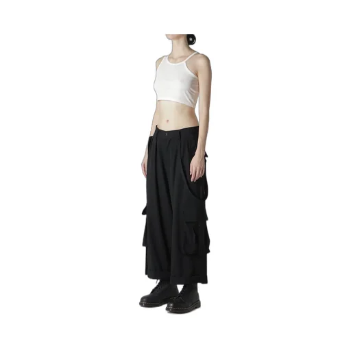 Wool Gabardine Mackin Cargo Pants