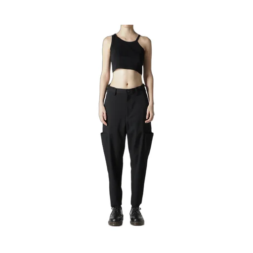 Wool Gabardine Tapered Pants