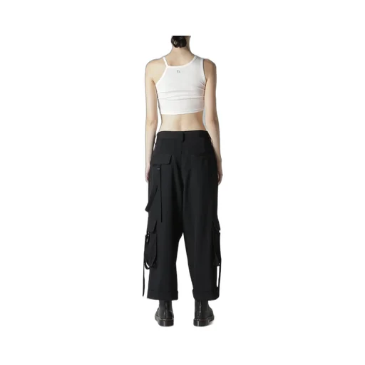 Wool Gabardine Mackin Cargo Pants