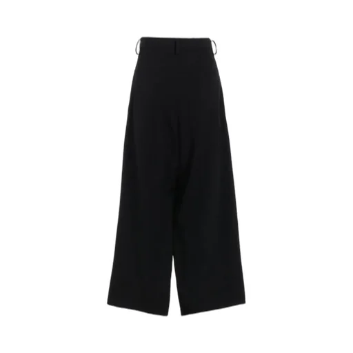 Wool Gabardine Long Straight Pants