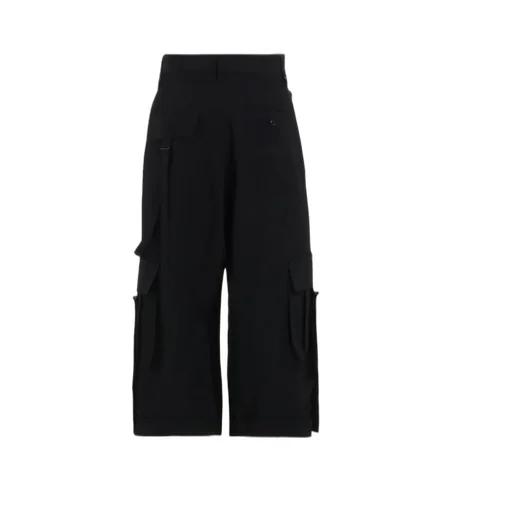 Wool Gabardine Mackin Cargo Pants