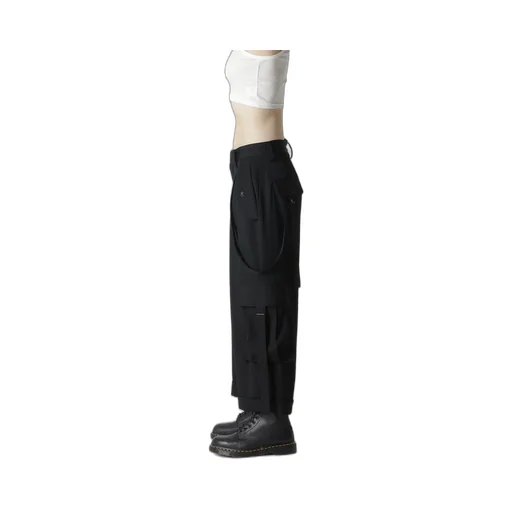 Wool Gabardine Mackin Cargo Pants