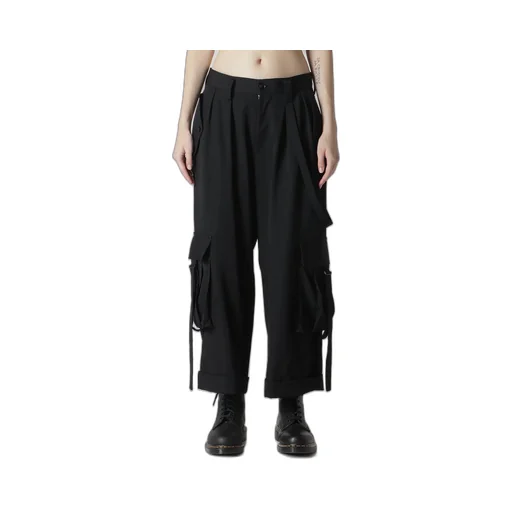 Wool Gabardine Mackin Cargo Pants