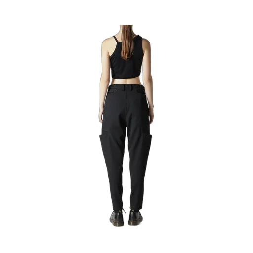 Wool Gabardine Tapered Pants