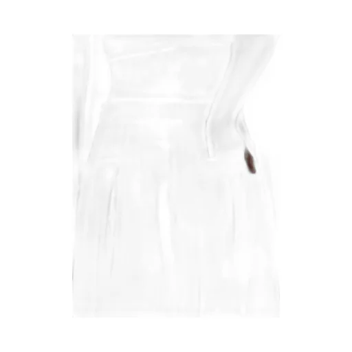 Wool Gabardine Zip Tucked Short Pants
