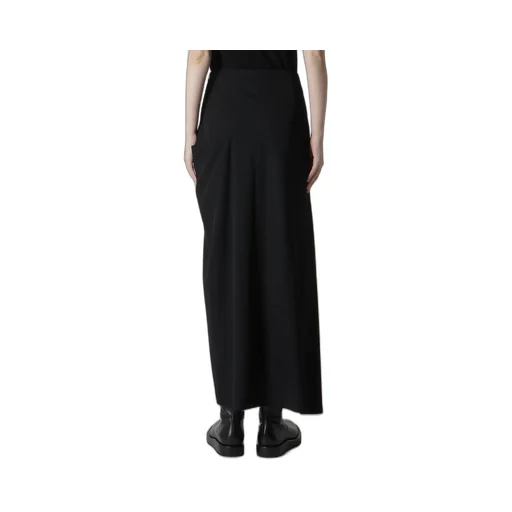 Wool Gabardine Left Cloth Skirt