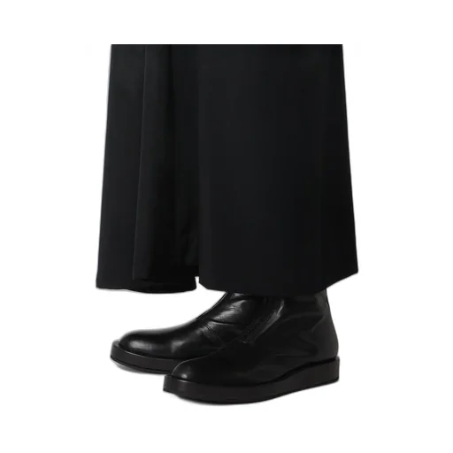 Wool Gabardine Left Cloth Skirt
