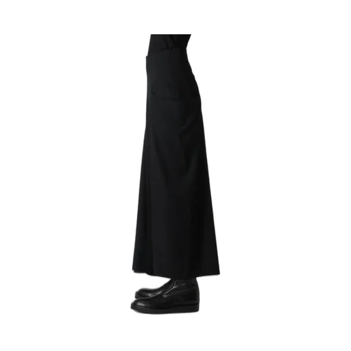 Wool Gabardine Left Cloth Skirt