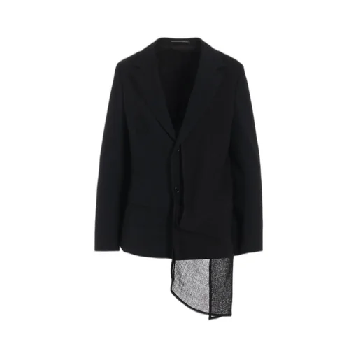 Wool Gabardine Left Doubled Jacket