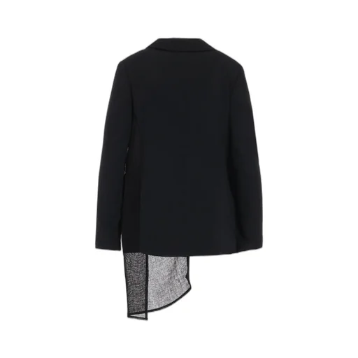 Wool Gabardine Left Doubled Jacket