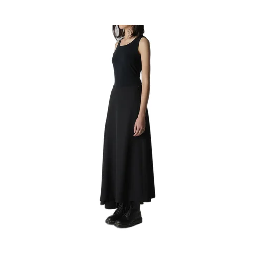 Wool Gabardine Asymmeteric Flare Skirt
