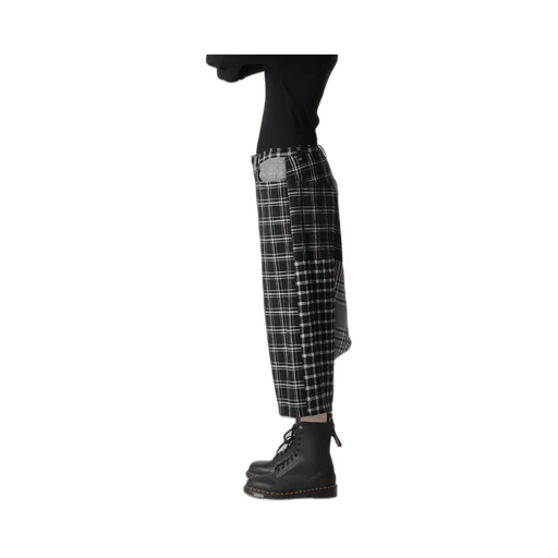 Multi Plaid Sarouel Pants