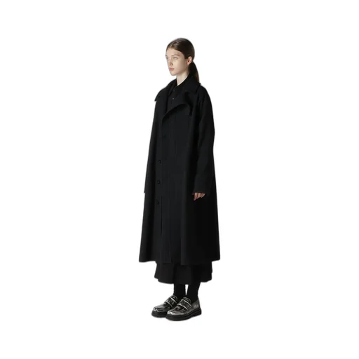 Wool Single Mosser Left W Facing Coat