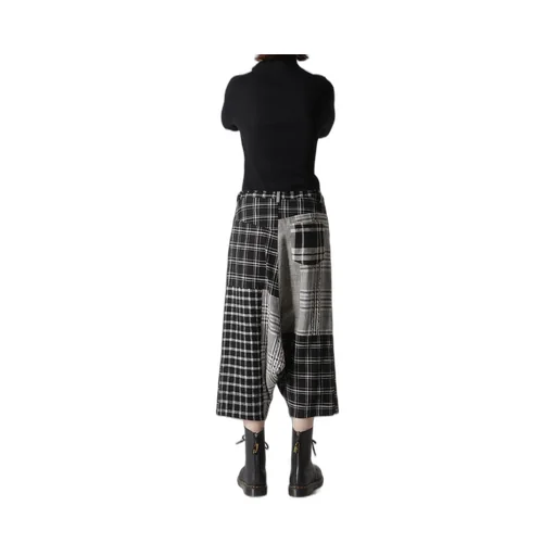Multi Plaid Sarouel Pants