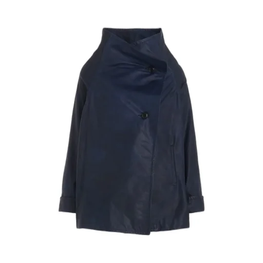Indigo Mud Dyed Leather Jacket