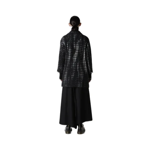 Houndstooth Tie-Dyed Wool Jacket