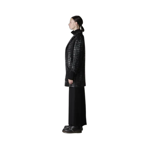 Houndstooth Tie-Dyed Wool Jacket