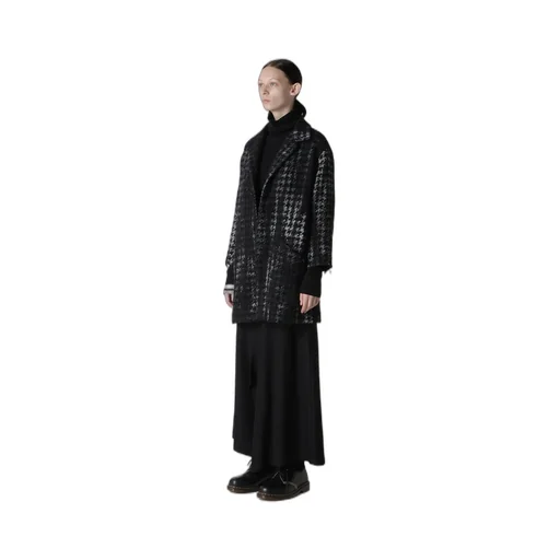 Houndstooth Tie-Dyed Wool Jacket