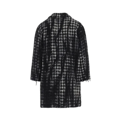 Houndstooth Tie-Dyed Wool Jacket