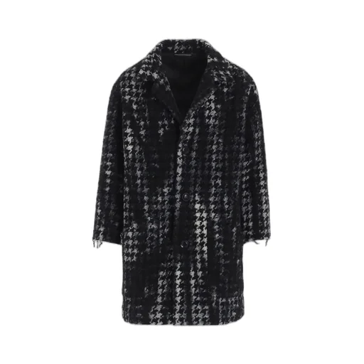 Houndstooth Tie-Dyed Wool Jacket