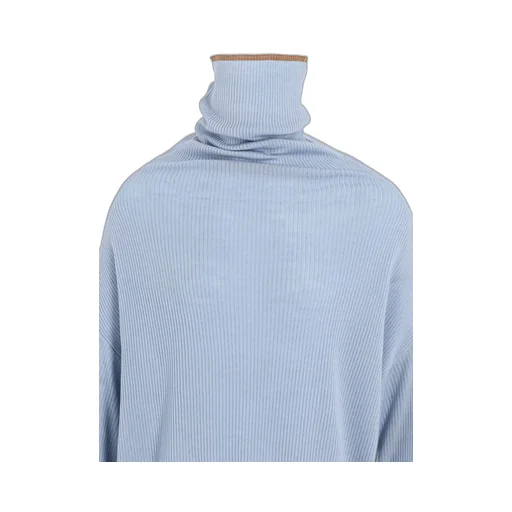 Y's × John Smedley Bottleneck Ribbed Knit