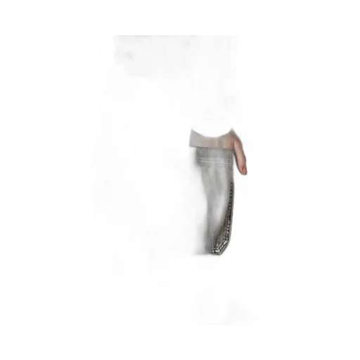 C/ Spotted Denim Long Straight Pants