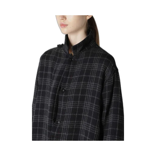 W/ Check Red Stitch Grandpa Shirt