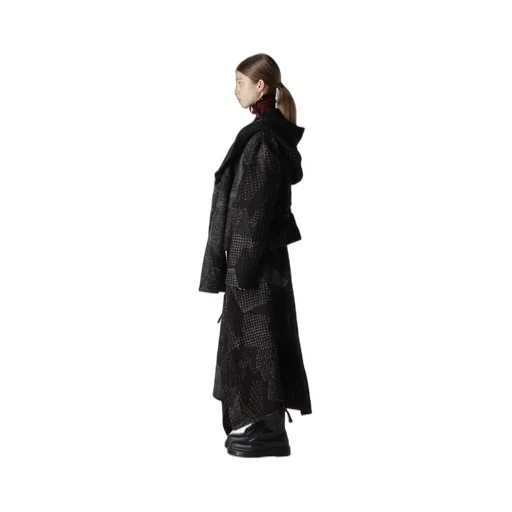 W/C Random Houndstooth Jq Hoodie Jacket