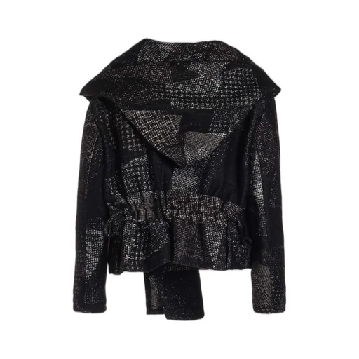 W/C Random Houndstooth Jq Hoodie Jacket