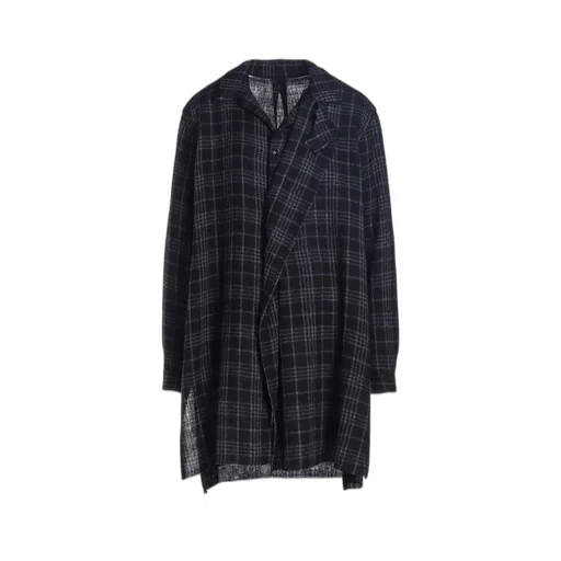 W/ Check Red Stitch Grandpa Shirt