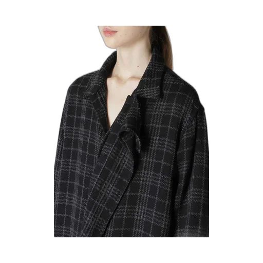 W/ Check Red Stitch Grandpa Shirt